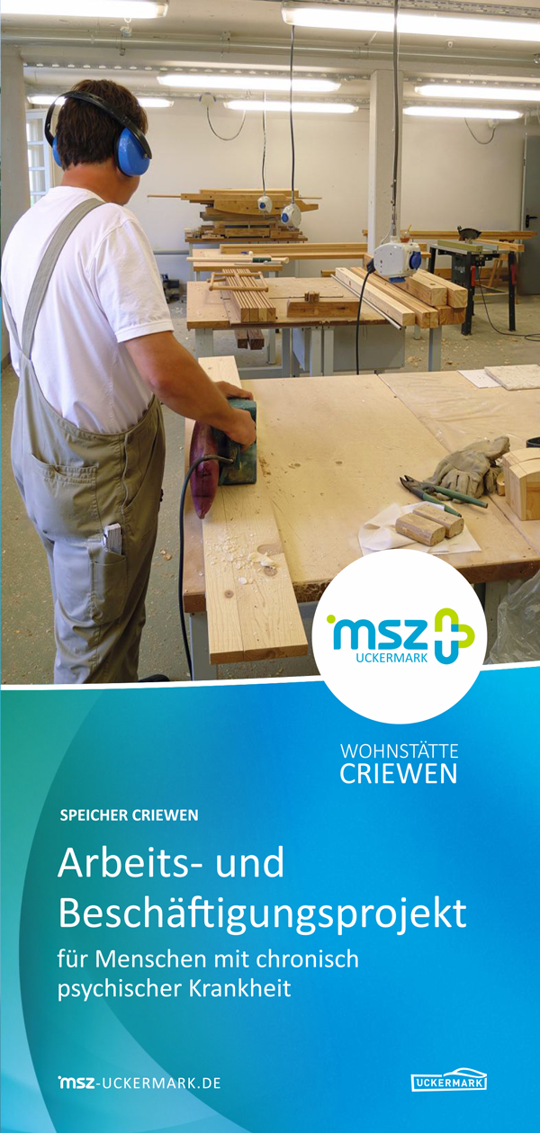 Informationsmaterial: Arbeits- und Beschäftigungsprojekt Criewen