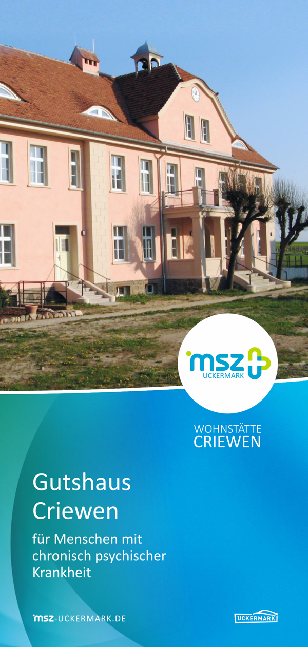 Informationsmaterial: Wohnstätte &amp; Wohngemeinschaft Criewen