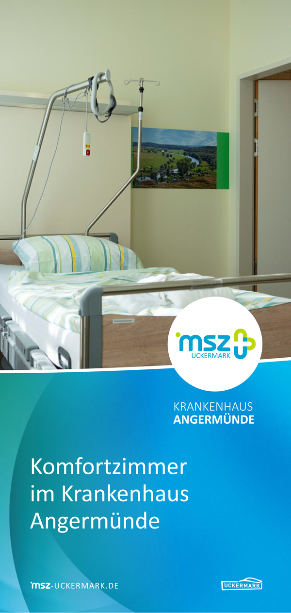 Informationsmaterial: Komfortzimmer &amp; Wahlleistungen