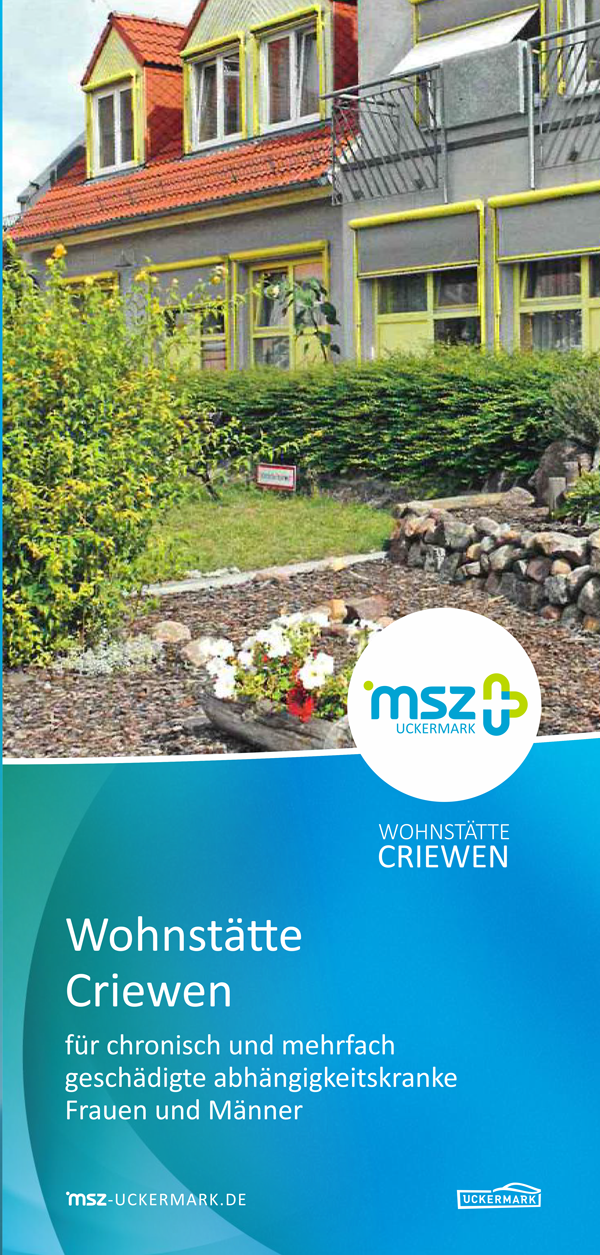 Informationsmaterial: Wohnstätte Criewen