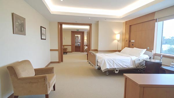 Komfortzimmer im Krankenhaus