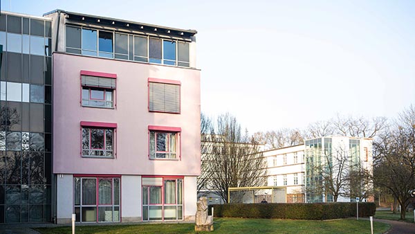 Außenansicht des Krankenhaus Angermünde