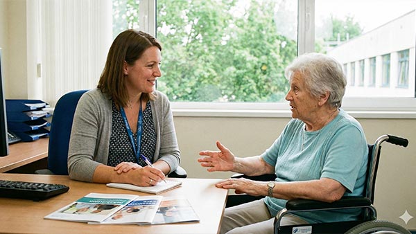 Beratungssituation Sozialdienst