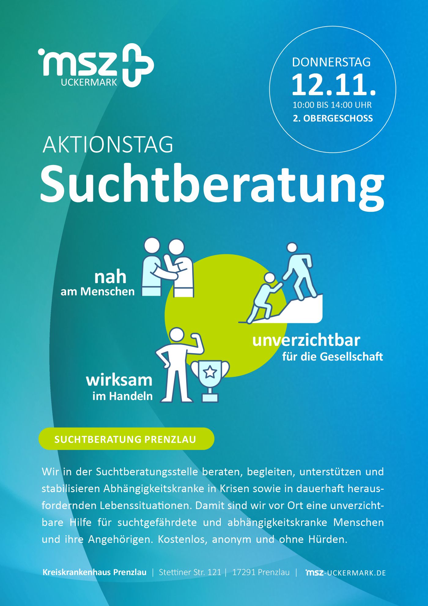 AKTIONSTAG: Suchtberatung